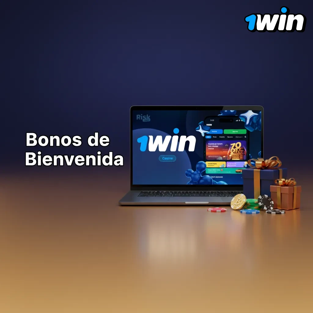 Banner de Bonos de Bienvenida: 100% primer depósito hasta $520.45/€447.45 para casino o deportes. Depósito min $10; 14 días.