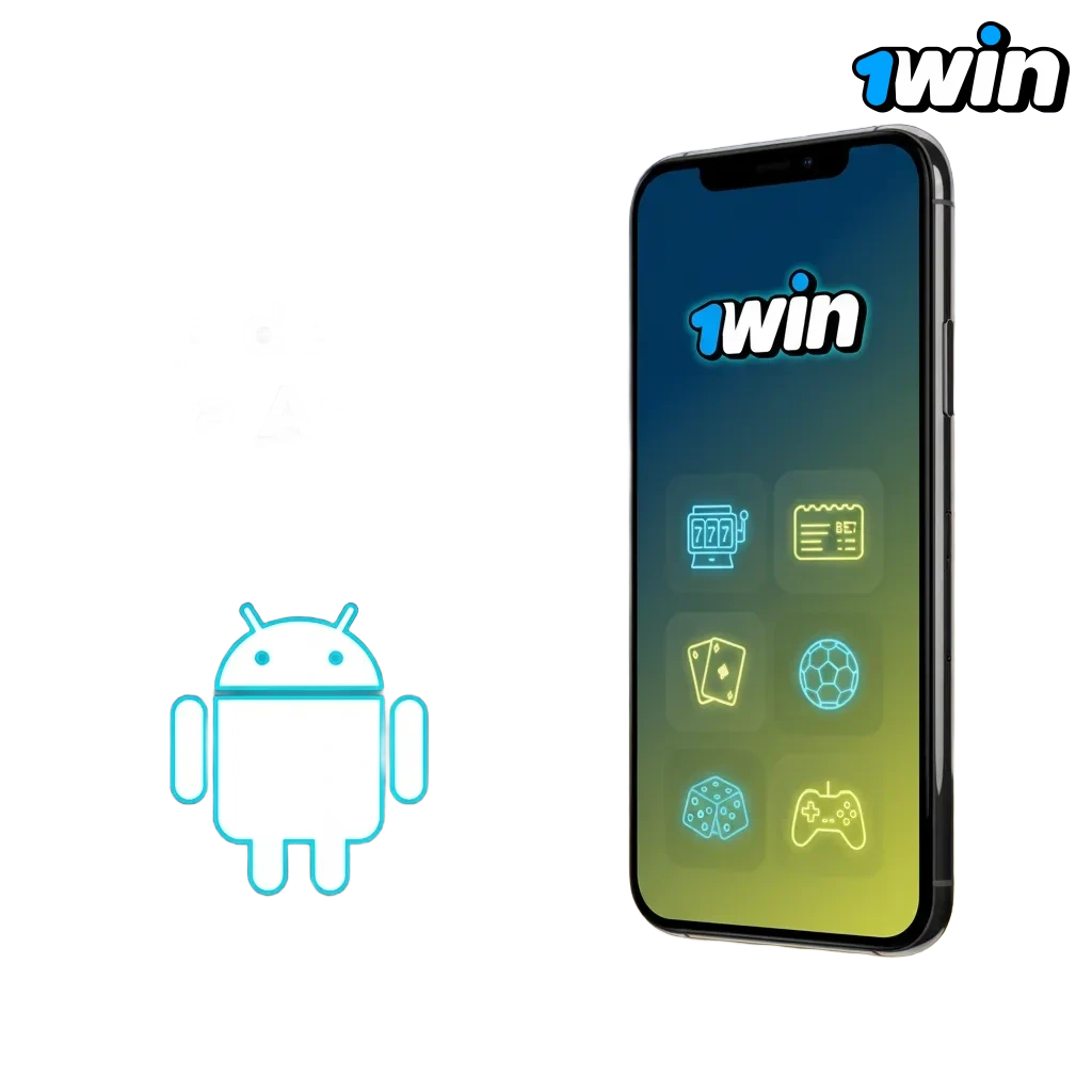Pantalla de la app 1win para Android: descarga gratis y apuesta/juega desde cualquier lugar; funciones completas.
