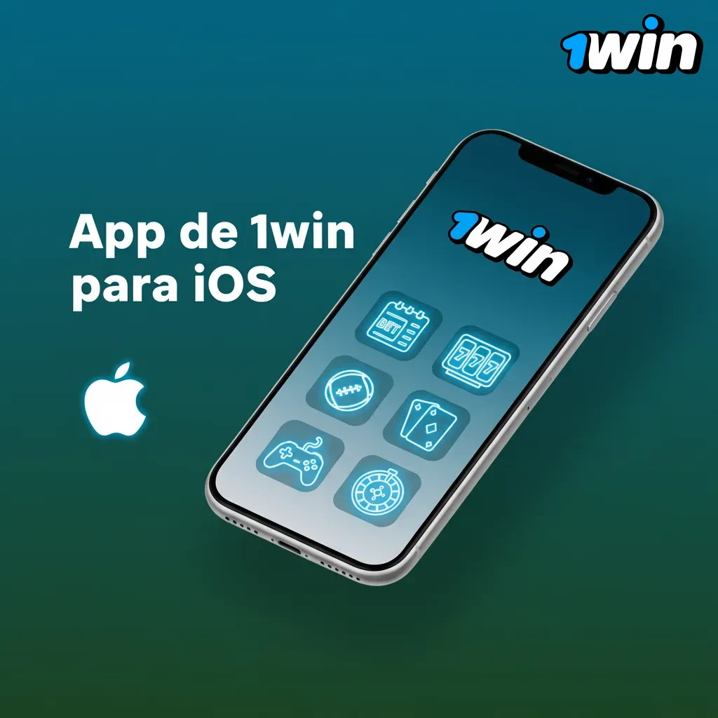 App 1win para iOS en iPhone y iPad: apuestas en vivo, casino y pagos; requiere iOS 12+ y 100–150 MB.