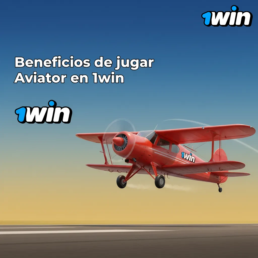 Infografía de beneficios de Aviator en 1win: rondas rápidas, multiplicador dinámico, app móvil, demo gratis y soporte.