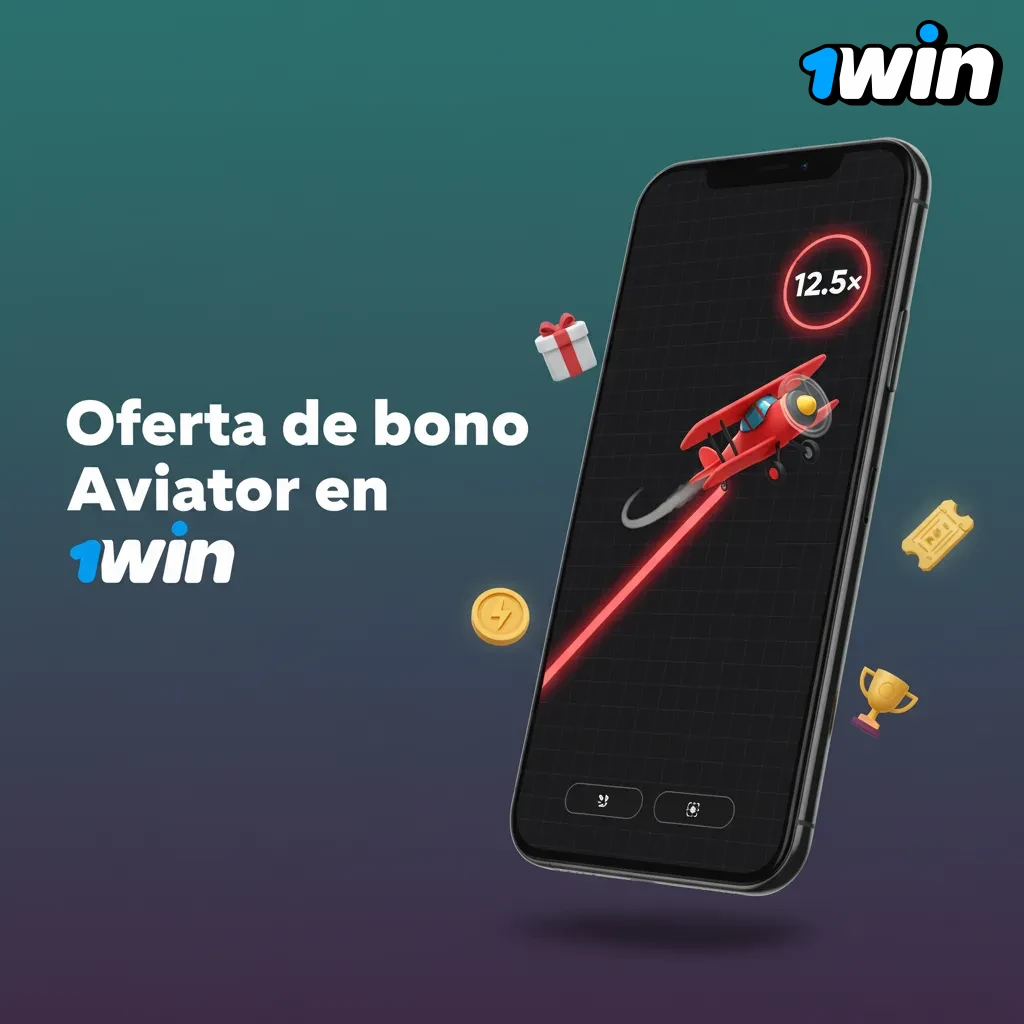 Banner de 1win: oferta de bono Aviator +100% en primer depósito hasta $520/€447. Úsalo en casino; revisa términos y vigencia.