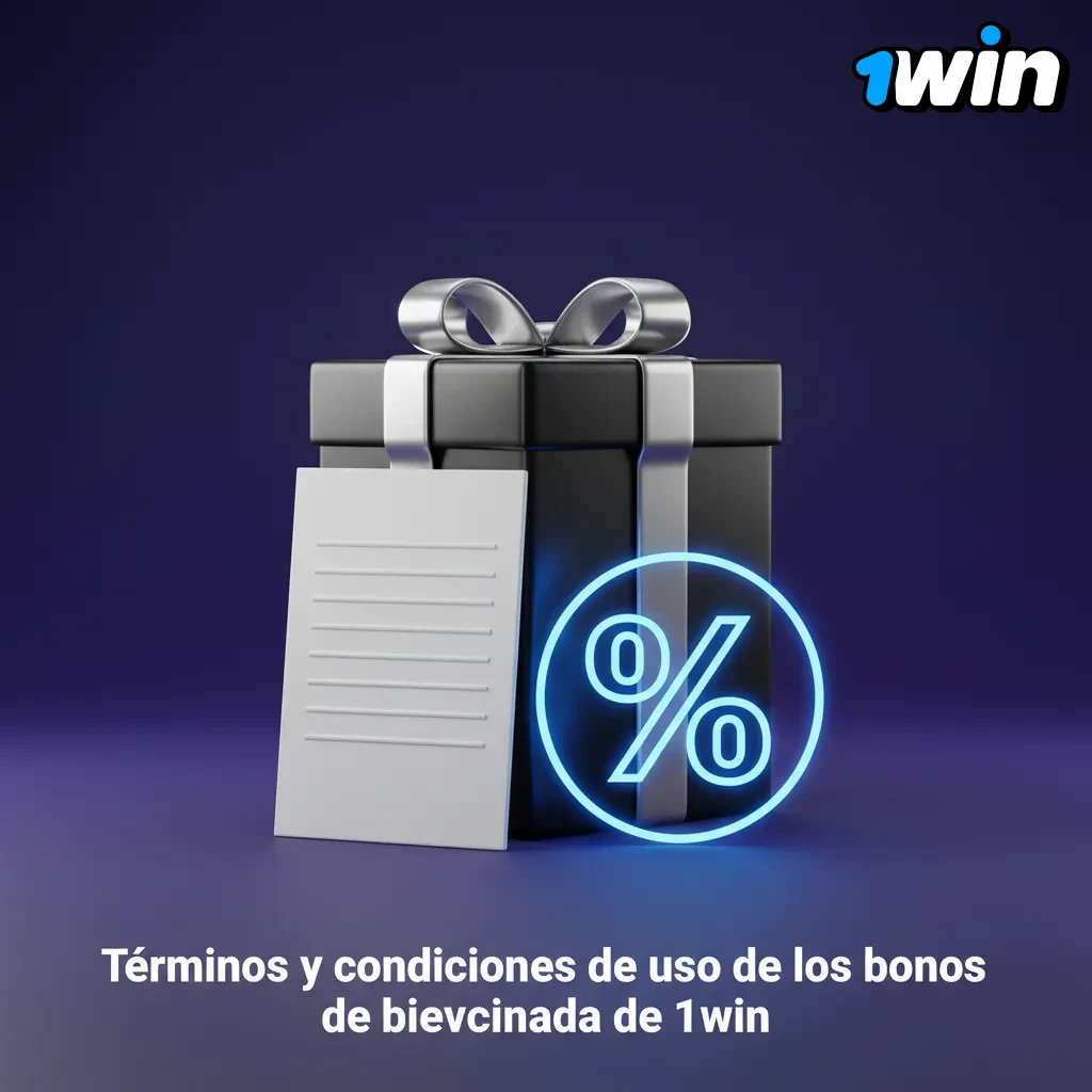 Resumen de términos del bono de bienvenida 1win en Argentina: cuenta nueva, primer depósito y rollover antes de retirar.