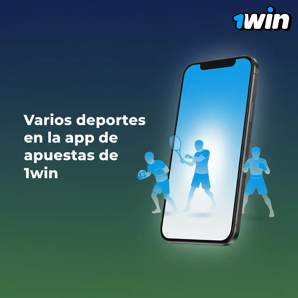 Interfaz de 1win con apuestas en vivo y previa de fútbol, tenis, básquet, eSports, F1 y más deportes.