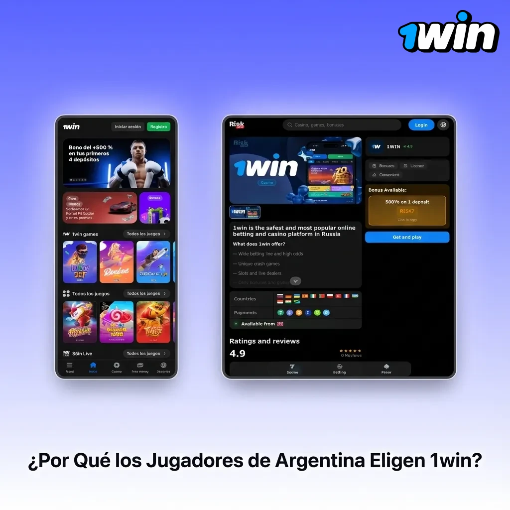 Jugadores argentinos usando 1win con métodos de pago locales y bonificaciones en pesos argentinos